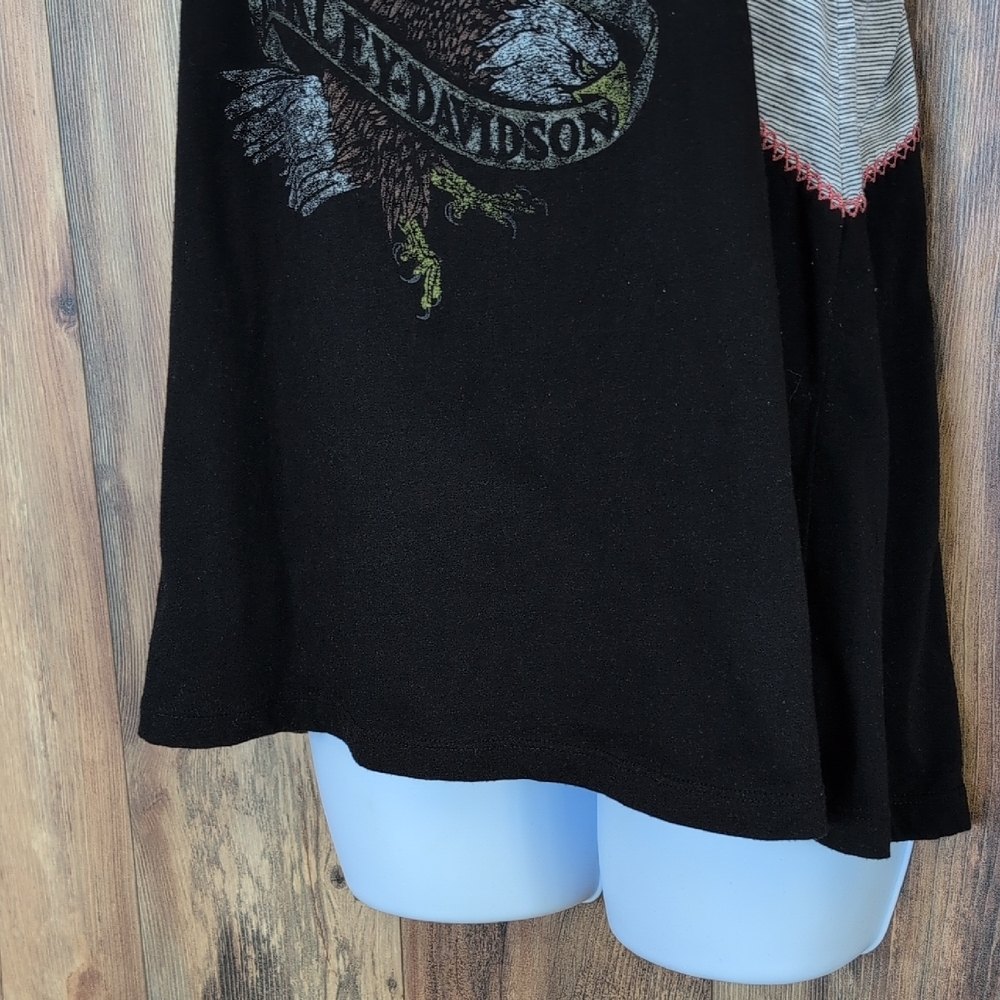 Harley-Davidson Black Graphic Embroidered Tank M          R256 - Picture 3 of 6
